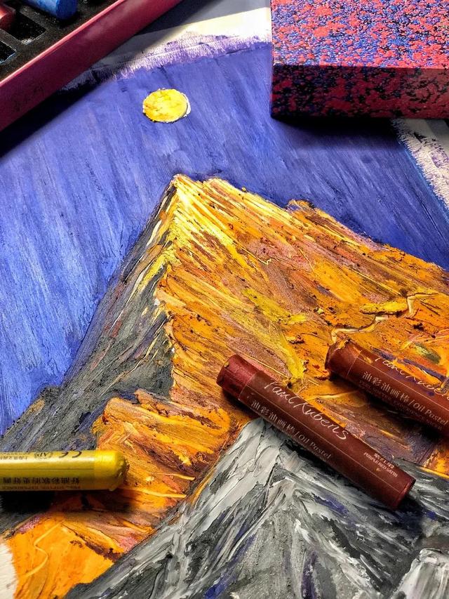 美术立体油画棒作品，探索艺术的新领域