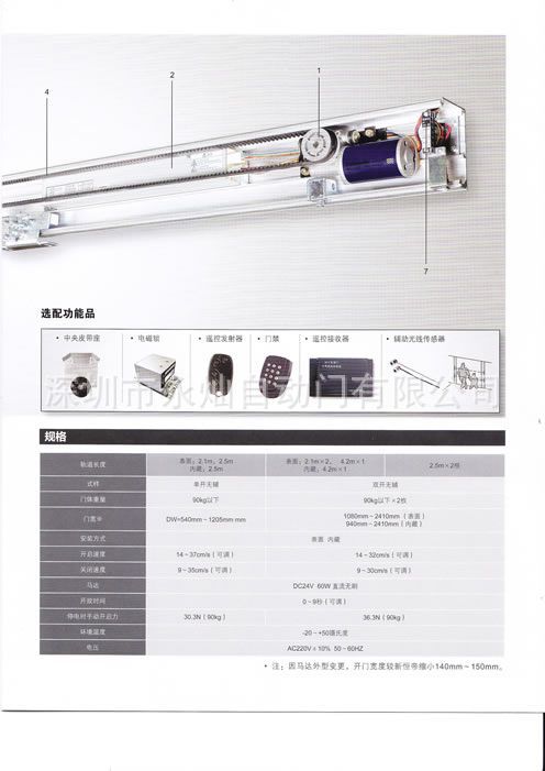 松下自动门感应器参数详解